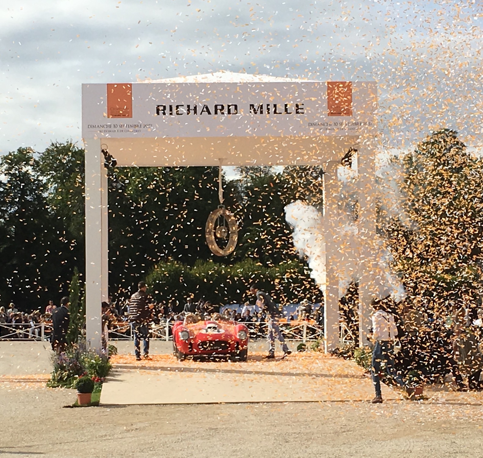 Prize-winning 1958 Ferrari Testa Rossa at the last edition of the Chantilly show.