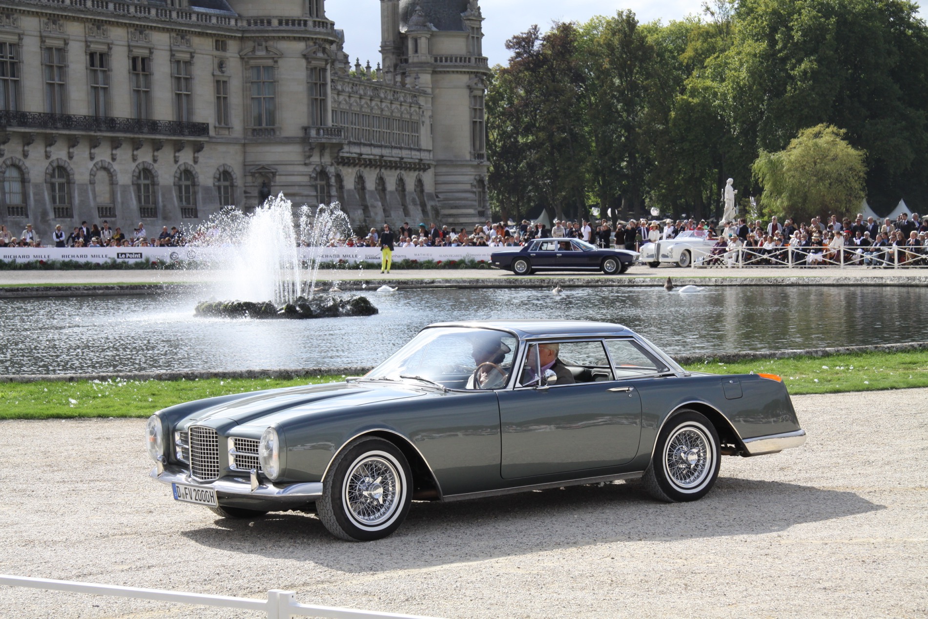 1962 Facel Vega HK II seen at Chantilly in 2015.