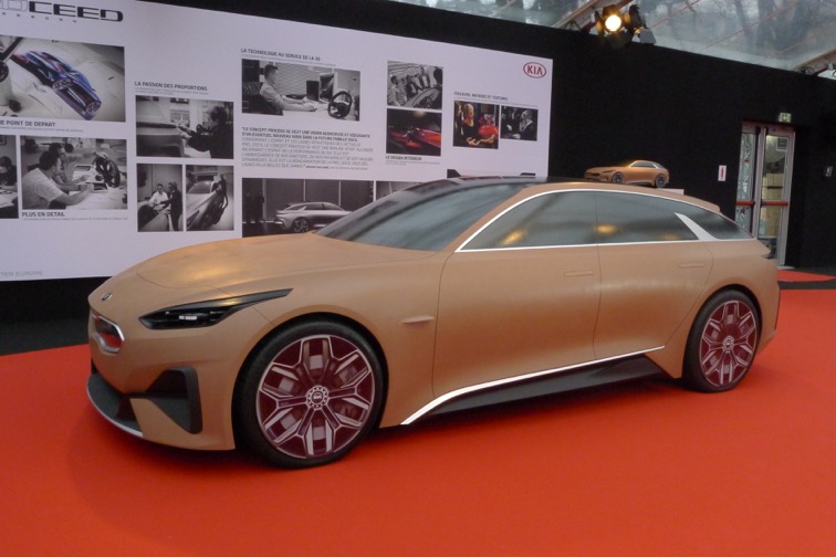Kia Proceed Concept styling buck on show during the 2018 Festival Automobile International.